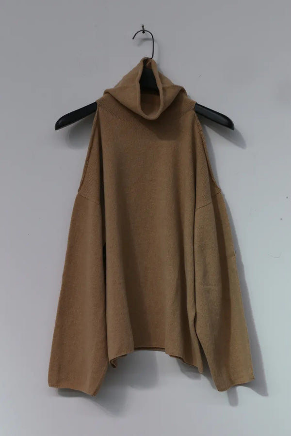 BASERANGE Jarmos Turtleneck Sweater KNJAT-EW-WI21 Camel